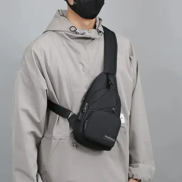 Graue Umhängetasche Damen als Sling Bag mit Schrägtasche – Bild 2