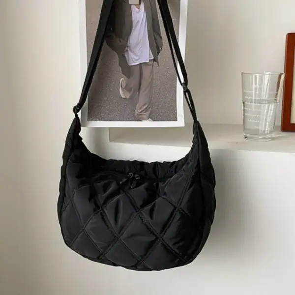 Gesteppte Umhängetasche Damen mit Rautenmuster